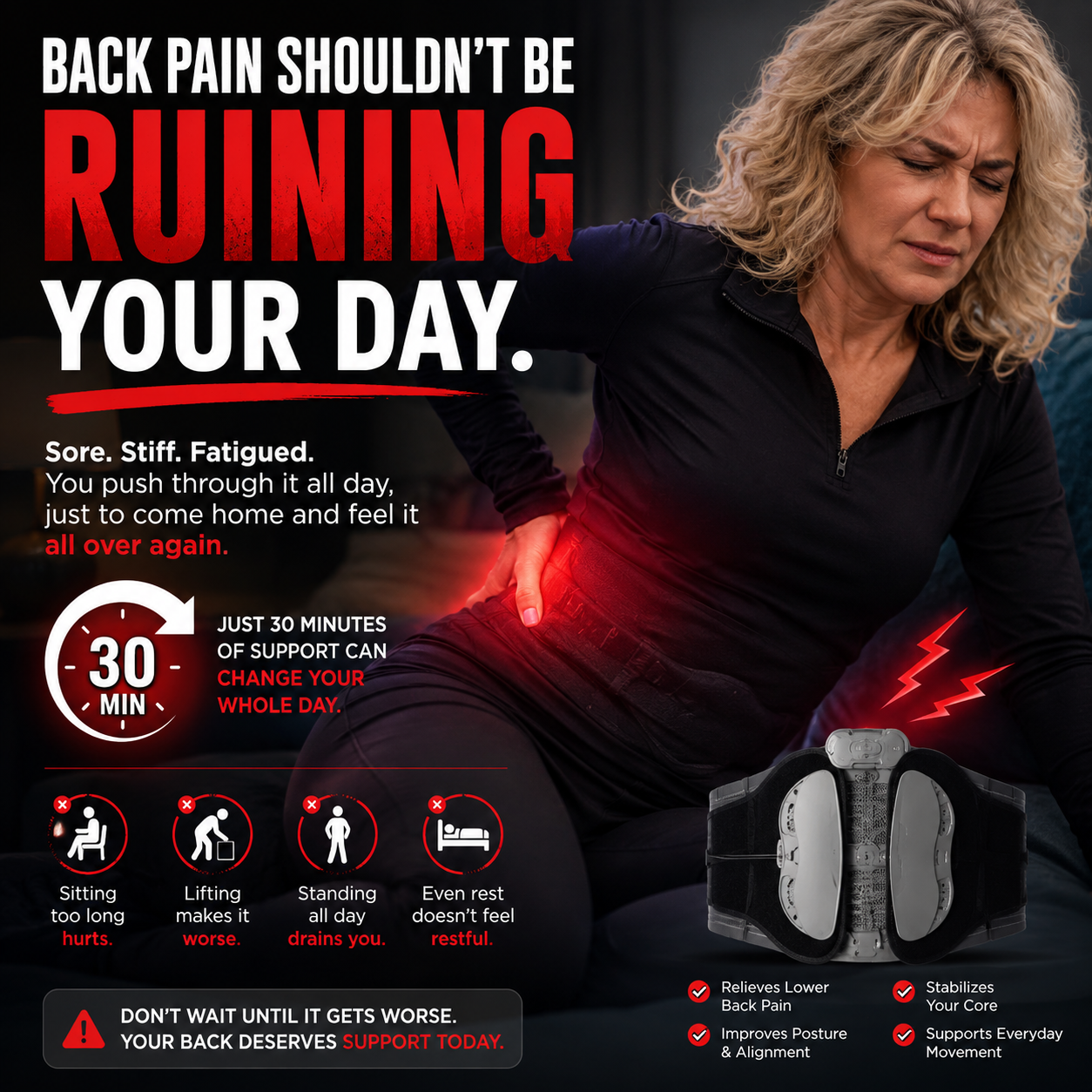 Pro Lumbar Support Belt